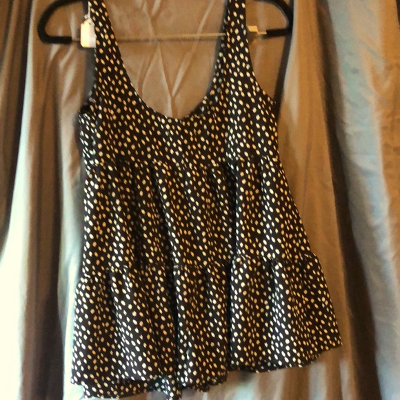 Urban Outfitters Babydoll Romper - Size XS - Black & White - 100% Polyester - Picture 2 of 5